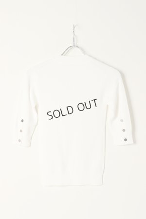 画像5: {SOLD}グレースコンチネンタル｜GRACE CONTINENTAL グレースクラス GRACE CLASS 細リブニットトップ{0222343132-01WHT-BBA}