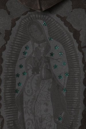 画像2: 【 30%OFF セール38,500円→26,950円】 SLAVE OF FASHION スレイブオブファッション MAYO Fire Maria Forget me not Hoodie{-BBA}