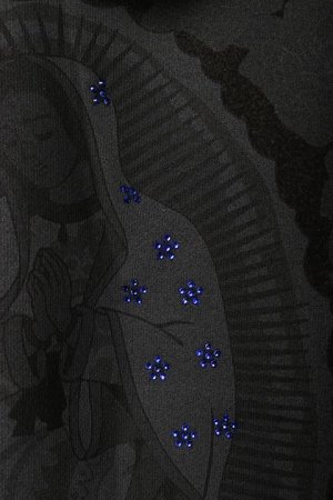 画像2: SLAVE OF FASHION スレイブオブファッション MAYO Fire Maria Forget me not Hoodie{-BBA}