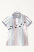 {SOLD}レザレクション｜Resurrection W's Candy Stripe Polo / ウィメンズ キャンディストライプポロ{-BBS}