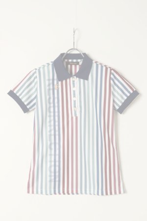 画像1:   レザレクション｜Resurrection W's Candy Stripe Polo / ウィメンズ キャンディストライプポロ{-BBS}