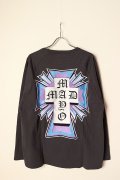 MAYO メイヨー MAYO CROSS Embroidery Raglan Long Sleeve Tee{23MY-LT11-BCA}