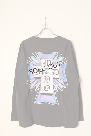 画像1: MAYO メイヨー MAYO CROSS Embroidery Raglan Long Sleeve Tee{23MY-LT11-BCA}