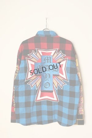 画像2: {SOLD}MAYO メイヨー MAYO CROSS Embroidery Check Shirt{-BCA}