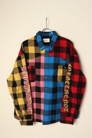 画像1: 【 20%OFF セール｜30,800円→24,640円】 MAYO メイヨー MAYO CROSS Embroidery Check Shirt{-BCA}
