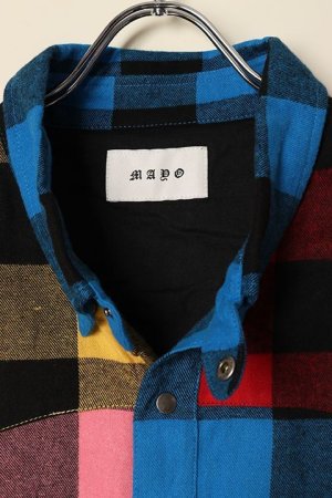 画像4: 【 20%OFF セール｜30,800円→24,640円】 MAYO メイヨー MAYO CROSS Embroidery Check Shirt{-BCA}