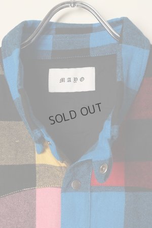 画像4: {SOLD}MAYO メイヨー MAYO CROSS Embroidery Check Shirt{-BCA}