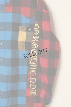 画像5: {SOLD}MAYO メイヨー MAYO CROSS Embroidery Check Shirt{-BCA}