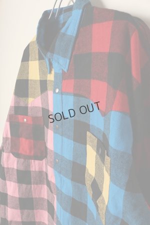 画像6: {SOLD}MAYO メイヨー MAYO CROSS Embroidery Check Shirt{-BCA}