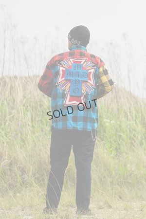 画像12: {SOLD}MAYO メイヨー MAYO CROSS Embroidery Check Shirt{-BCA}