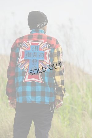 画像13: {SOLD}MAYO メイヨー MAYO CROSS Embroidery Check Shirt{-BCA}