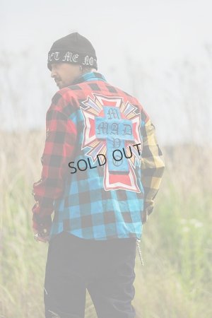 画像16: {SOLD}MAYO メイヨー MAYO CROSS Embroidery Check Shirt{-BCA}