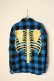 画像1: MAYO メイヨー MAYO BONES Embroidery Check Shirt{-BCA} (1)