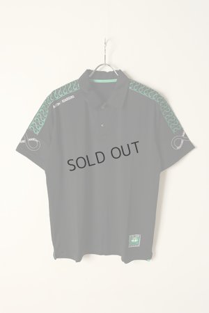 画像1: {SOLD}roarguns ロアーガンズ AddElm SIDE LINE POLO SHIRT{-BCS}