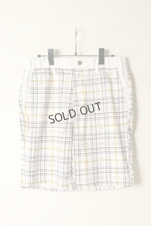 画像1: {SOLD}レザレクション｜Resurrection メンズ GMチェックパターンショートパンツ{-BCS}