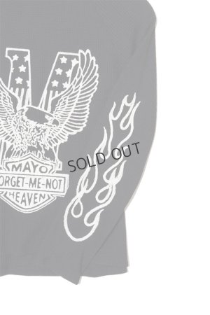 画像3: {SOLD}MAYO メイヨー EAGLE EMBROIDERY THERMAL LONG SLEEVE TEE{-BDA}