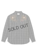 {SOLD}MAYO メイヨー MAYO WOOL EMBROIDERY CHECK SHIRT JACKET{-BDA}