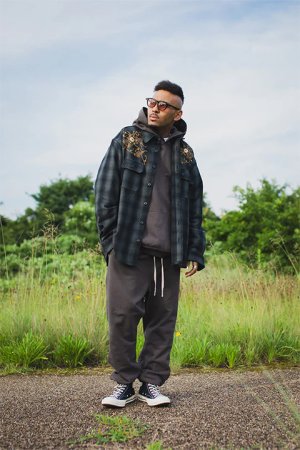 画像5: 【 30%OFF セール35,200円→24,640円】 MAYO メイヨー MAYO WOOL EMBROIDERY CHECK SHIRT JACKET{-BDA}