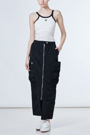 画像3: ダブスタ ダブルスタンダードクロージング｜DOUBLE STANDARD CLOTHING ESSENTIAL / グロッシータフタスカート{-BES}