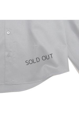 画像3: {SOLD}roarguns ロアーガンズ CROSS JACQUARD WOOL SHIRT{-BEA}