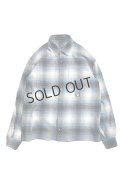 roarguns ロアーガンズ COTTON SILK CHECK SHIRT{-BEA}