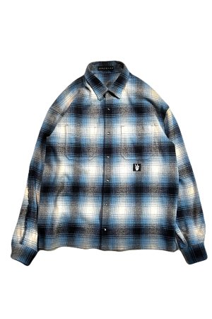 画像1: roarguns ロアーガンズ COTTON SILK CHECK SHIRT{-BEA}