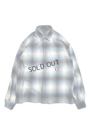 画像1: roarguns ロアーガンズ COTTON SILK CHECK SHIRT{-BEA}