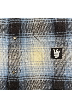 画像2: roarguns ロアーガンズ COTTON SILK CHECK SHIRT{-BEA}