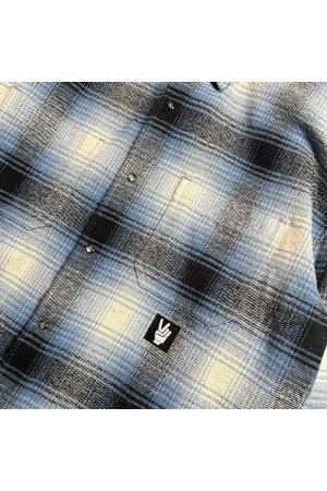 画像3: roarguns ロアーガンズ COTTON SILK CHECK SHIRT{-BEA}
