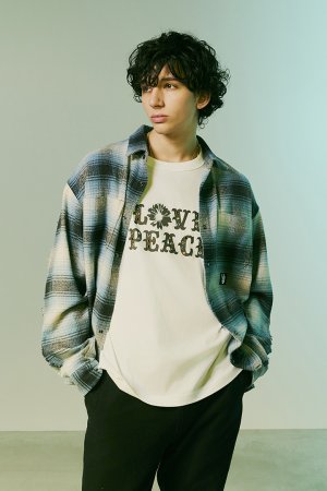 画像8: roarguns ロアーガンズ COTTON SILK CHECK SHIRT{-BEA}