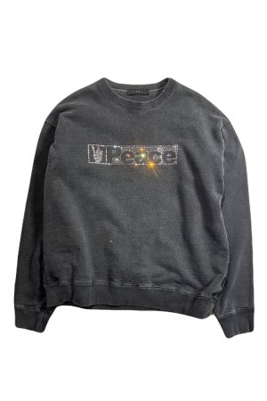 画像1: roarguns ロアーガンズ PEACE CRYSTAL SWEATSHIRT{-BEA}