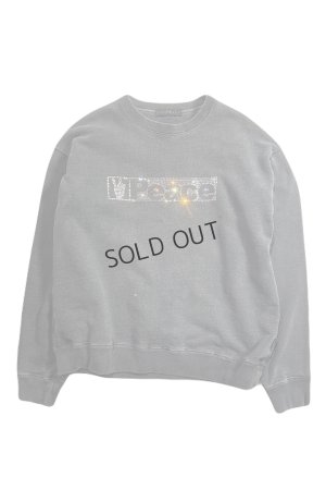 画像1: {SOLD}roarguns ロアーガンズ PEACE CRYSTAL SWEATSHIRT{-BEA}
