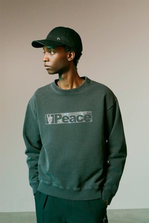 画像8: roarguns ロアーガンズ PEACE CRYSTAL SWEATSHIRT{-BEA}