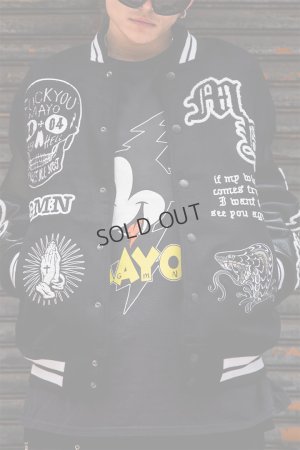 画像9: {SOLD}MAYO メイヨー MY FGMN EMBROIDERY STADIUM JKT 刺繍スタジャン{-BEA}