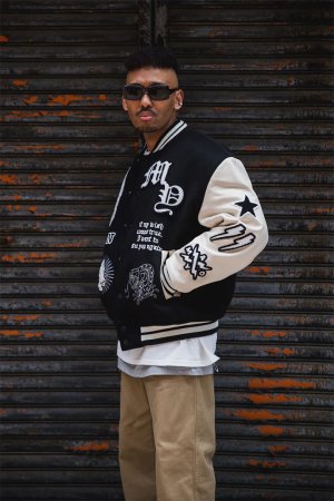 画像17: MAYO メイヨー MY FGMN EMBROIDERY STADIUM JKT 刺繍スタジャン{-BEA}