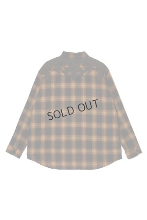画像2: {SOLD}MAYO メイヨー STUD LOOK EMBROIDERY CHECK SHIRT スタッズ風刺繍チェックシャツ{-BEA}