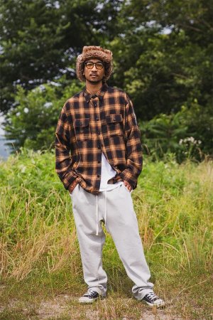 画像4: MAYO メイヨー STUD LOOK EMBROIDERY CHECK SHIRT スタッズ風刺繍チェックシャツ{-BEA}