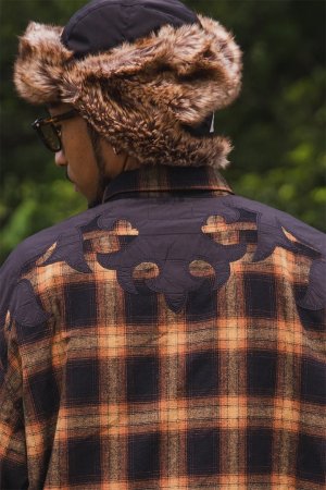 画像8: MAYO メイヨー STUD LOOK EMBROIDERY CHECK SHIRT スタッズ風刺繍チェックシャツ{-BEA}