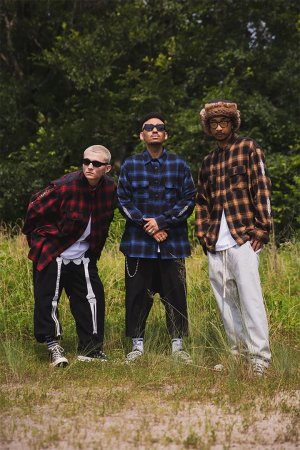 画像11: MAYO メイヨー STUD LOOK EMBROIDERY CHECK SHIRT スタッズ風刺繍チェックシャツ{-BEA}