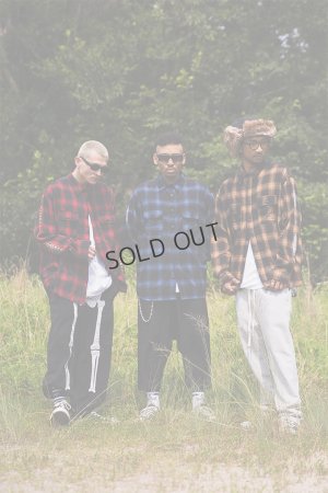 画像8: MAYO メイヨー STUD LOOK EMBROIDERY CHECK SHIRT スタッズ風刺繍チェックシャツ{-BEA}