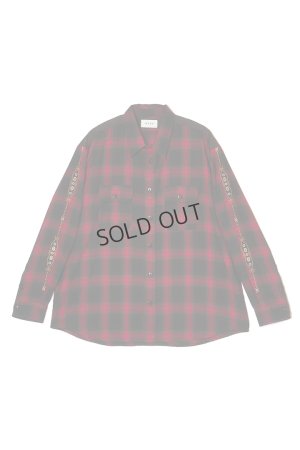 画像1: {SOLD}MAYO メイヨー STUD LOOK EMBROIDERY CHECK SHIRT スタッズ風刺繍チェックシャツ{-BEA}