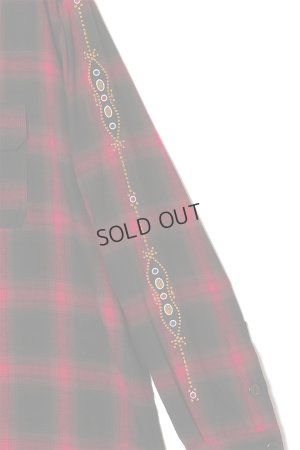 画像3: {SOLD}MAYO メイヨー STUD LOOK EMBROIDERY CHECK SHIRT スタッズ風刺繍チェックシャツ{-BEA}