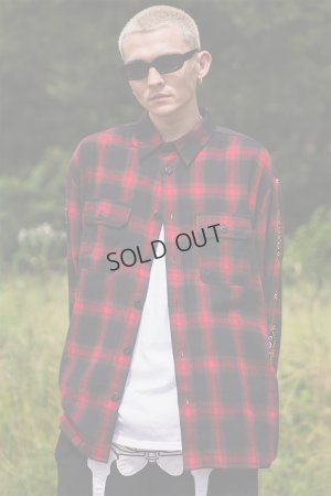 画像9: {SOLD}MAYO メイヨー STUD LOOK EMBROIDERY CHECK SHIRT スタッズ風刺繍チェックシャツ{-BEA}