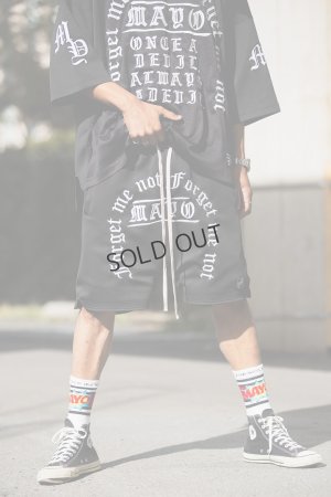 画像4: {SOLD}MAYO メイヨー MAYO MESSAGE EMBROIDERY GAME SHORTS{-BFS}