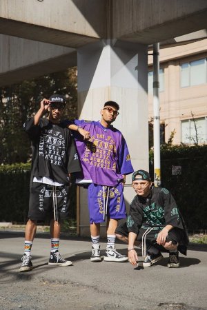 画像14: MAYO メイヨー MAYO MESSAGE EMBROIDERY GAME SHORTS{-BFS}