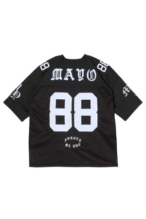 画像2: MAYO メイヨー MAYO MESSAGE EMBROIDERY GAME SHORT SLEEVE SHIRT{-BFS}