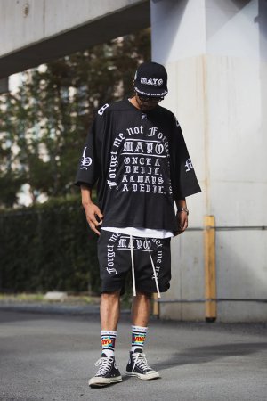 画像5: MAYO メイヨー MAYO MESSAGE EMBROIDERY GAME SHORT SLEEVE SHIRT{-BFS}