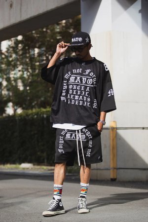 画像10: MAYO メイヨー MAYO MESSAGE EMBROIDERY GAME SHORT SLEEVE SHIRT{-BFS}