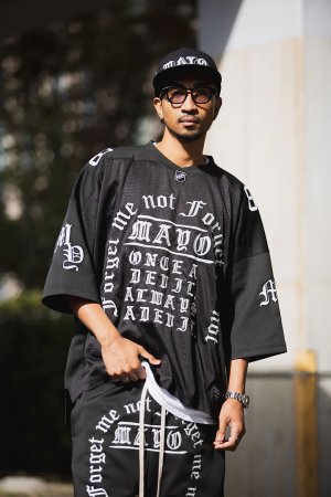 画像11: MAYO メイヨー MAYO MESSAGE EMBROIDERY GAME SHORT SLEEVE SHIRT{-BFS}