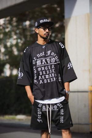 画像15: MAYO メイヨー MAYO MESSAGE EMBROIDERY GAME SHORT SLEEVE SHIRT{-BFS}